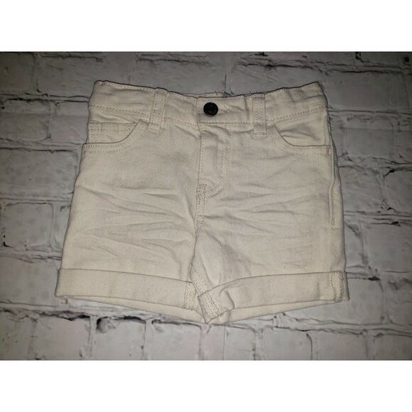 Nwt Okie Dokie Baby Girls Size 12mo Cream Colored Shorts - Picture 1 of 2